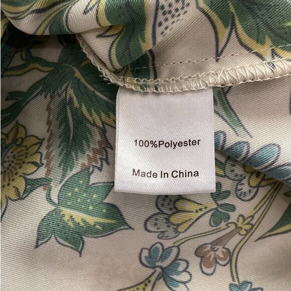 Tuckernuck Sharp Floral Serena Blouse Button Front Long Sleeve Size XL - Picture 15 of 16